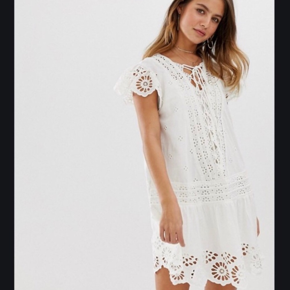 Free People Esperanza Eyelet Mini Dress